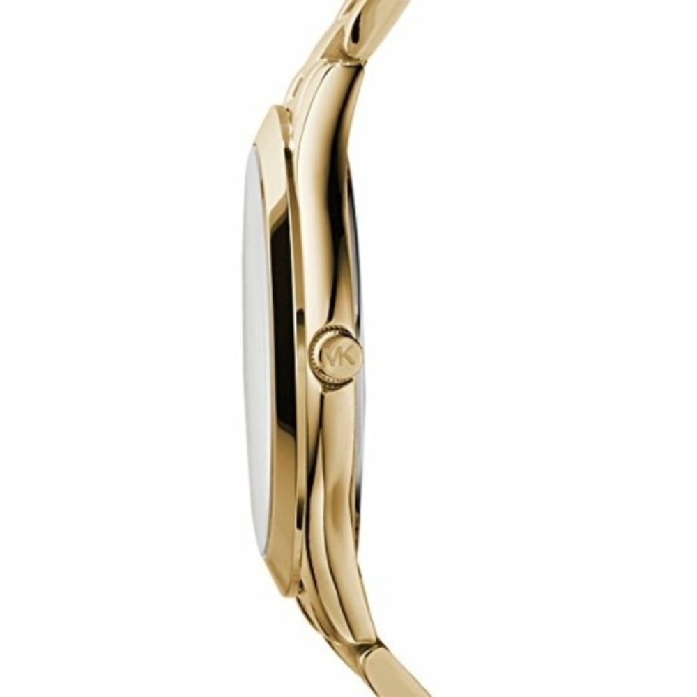 NWT Authentic Michael Kors Gold Runway Watch - Picture 3 of 5